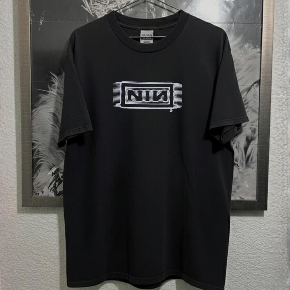 Nine Inch Nails Tour Tee - Black And White Cotton Streetwear Tee